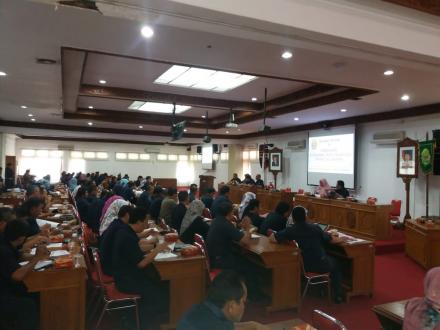 LURAH DESA DLINGO MENGHADIRI  ACARA PEMBUKAAN MUSRENBANGDES TINGKAT KECAMATAN