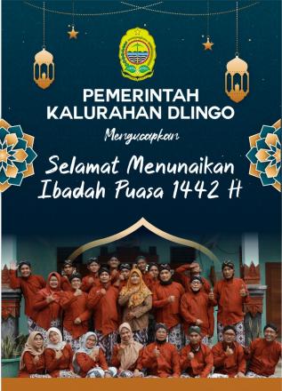 PAMONG KALURAHAN DLINGO MENGUCAPKAN SELAMAT MENUNAIKAN IBADAH PUASA 1442 H