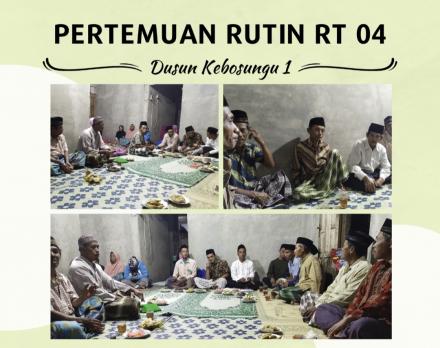 PERTEMUAN DAN ARISAN RUTIN RT 04 KEBOSUNGU I DLINGO