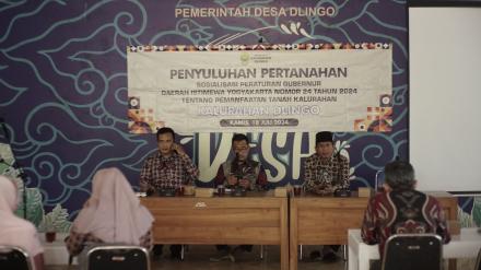 PENYULUHAN PERTANAHAN DI KALURAHAN DLINGO