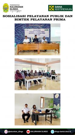 SOSIALISASI PELAYANAN PUBLIK & BIMTEK PELAYANAN PRIMA TAHAP 1