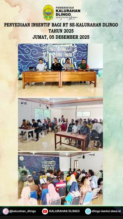 PENYEDIAAN INSENTIF BAGI RT SE-KALURAHAN DLINGO TAHUN 2025